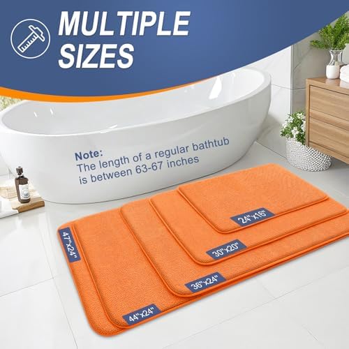 OLANLY Memory Foam Bathroom Runner Rugs 44x24, Absorbent Long Mat - Image 5