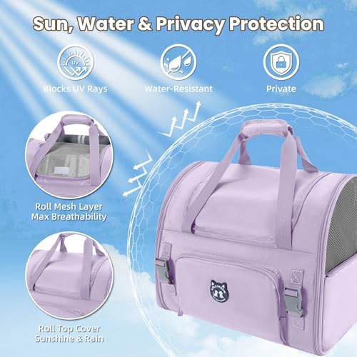 Lollimeow Expandable Large Cat Carrier Backpack, Supports up to 14 lbs - Image 4