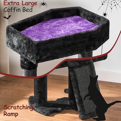 BEWISHOME Cat Tree Tower for Indoor Cats, Gothic Cat Trees - Image 3
