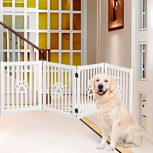 4 Panel Dog Gate White - Image 7