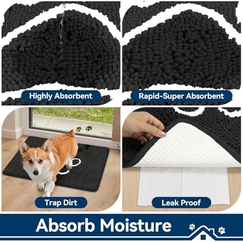 Bcoimo Super Absorbent Dog Door Mat - Image 4