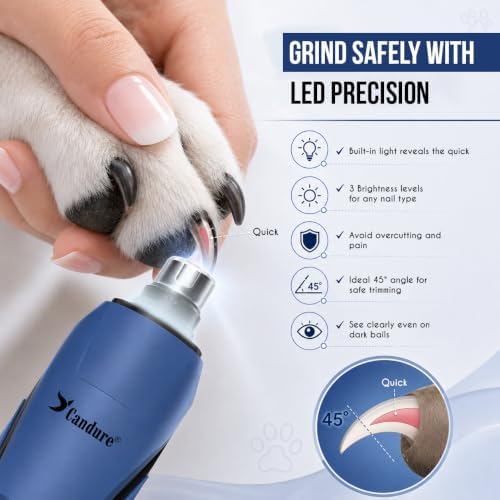 Candure Whisper Quiet Dog Nail Grinder - Image 4