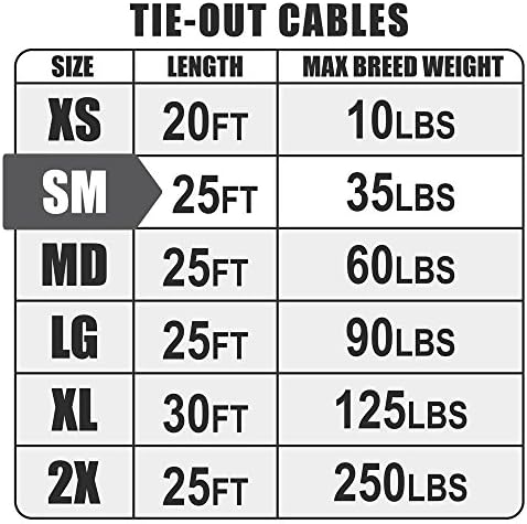 BV Dog Tie Out Cable 25 Feet - Image 6