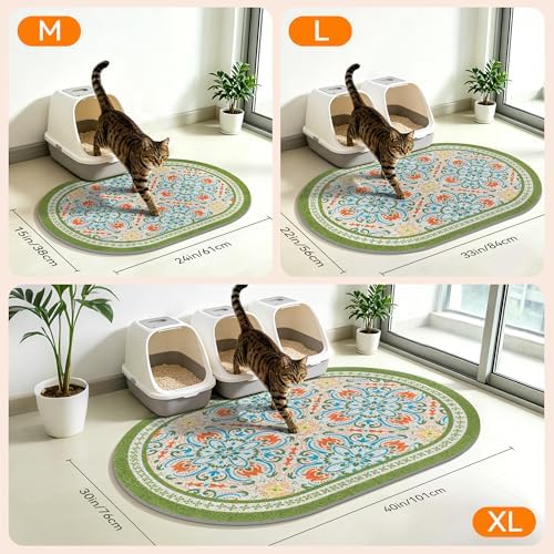 Cat Litter Mat, Waterproof & Urine-Proof Litters Catcher Mats, Keep Floor Clean - Image 7
