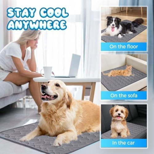 Cooling Dog Mat Extra Large, Portable Extended Cooling - Image 3