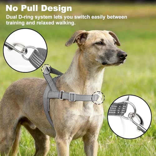 No Pull Dog Harness with Handle, Adjustable Soft Mesh Padded Vest - Image 2
