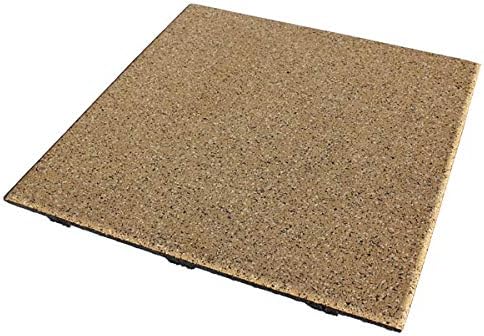 American Floor Mats - Extreme Rubber Gym Tiles - 1 Inch Thick Colorful - Superior Shock and Sound Absorbing - 35% Purple/Grey/White 100 Pack (Covers 400 Sq Ft)