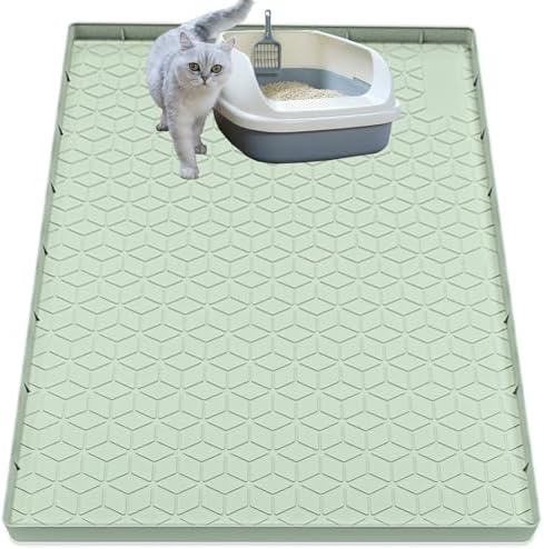 Cat Litter Mat, Silicone Large Cat Mat by Jacooxi