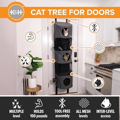 K&H Door Cat Tree, Hangin Condo 5 Level Mounted - Image 2