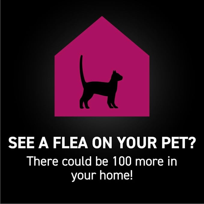 Flea and Tick Prevention for Cats, Repellent, and Control, Fast Acting Waterproof Topical Drops for Cats Over 3.5 lbs, 3 Month Dose