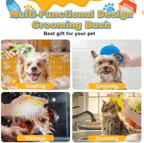 3Pcs Dog Bath Brush, Dog Scrubber - Image 5