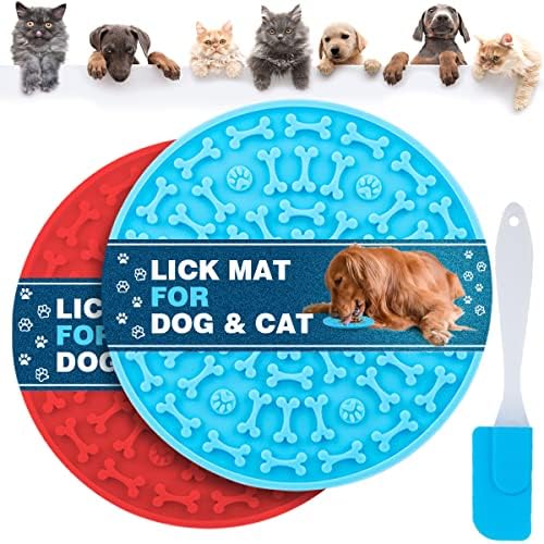 Dog Lick Pad, Pet Bathing Grooming Distraction Wall Mounted Silicone Slow by MooonGem