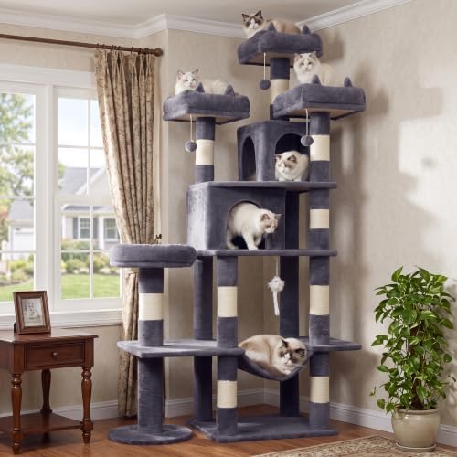 Cat Tower, 71 Inch Heavy Duty Cat Tree by LIKISAK