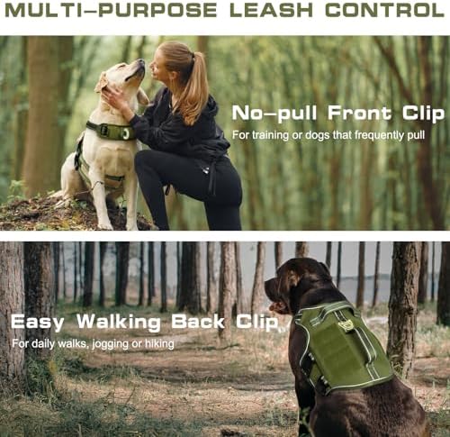 Dog Harness for Large Dogs, No Pull Tactical Vest - Image 3