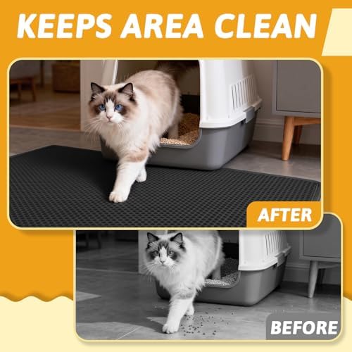 Pieviev Litter Box Mat, Double-Layer Waterproof Design - Image 5
