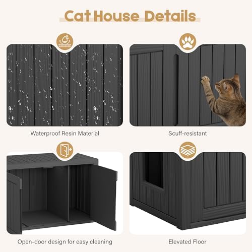 Cat Litter Box Enclosure, Covered Cat Litter Box - Image 2