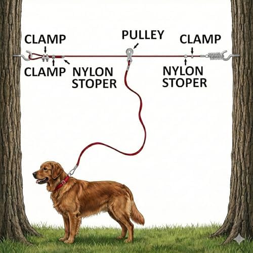 BV 60ft Aerial Pet Trolley System - Image 4