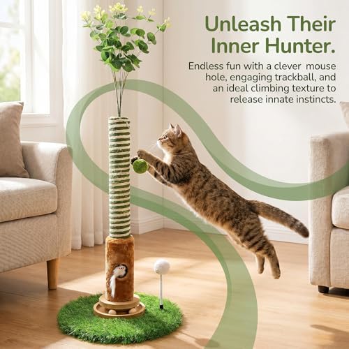 Cat Scratching Post 39'' Tall - Image 3