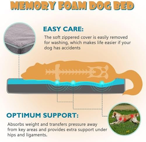 WATANIYA PET Extra Large Dog Beds, Memory Foam - Image 2