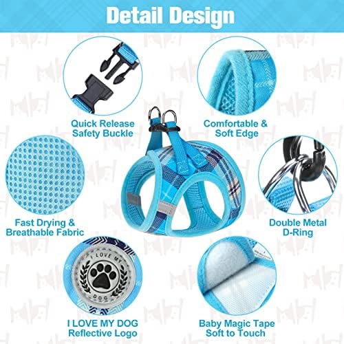 BEAUTYZOO Small Dog Harness and Leash Set, No Pull Puppy Pet Vest - Image 4