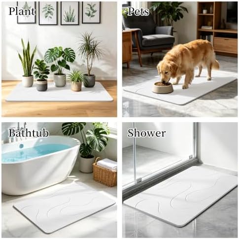 THMINS Extra Large Stone Bath Mat - Image 7