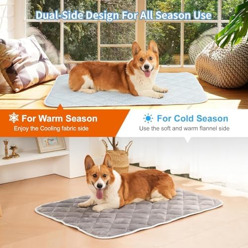 Cooling Mat for Dogs, Thick & Double-Sided Dog Cooling Mat, Self-Cooling Dog Bed - Image 3