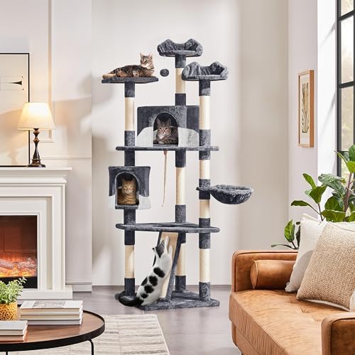 Yaheetech 79in Multi-Level Tall Cat Tree - Image 2