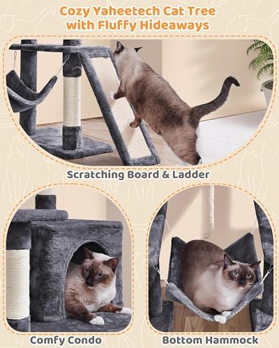 Yaheetech 63in Sturdy Large Cat Tree - Image 6
