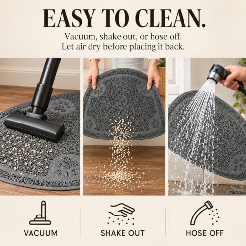 Evelots Small Cat Litter Trap Mat, Waterproof - Image 5