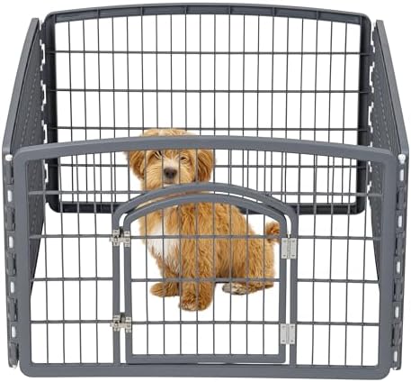 IRIS USA 4-Panel Dog Playpen, Pet Enclosure by IRISUSA
