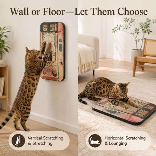 Cat Wall Scratcher, Art Cat Scratching Board - Image 5