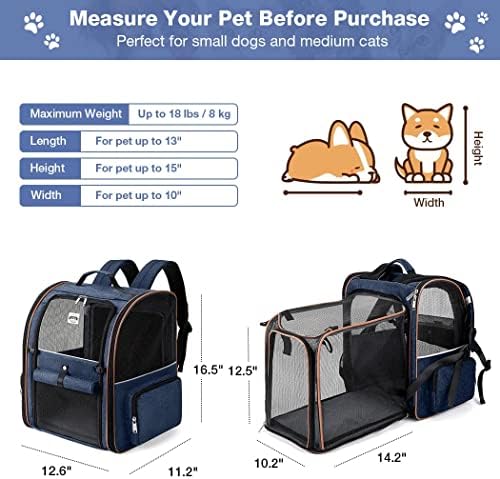 Large Cat Backpack Carrier Expandable Pet Carrier Backpack - Image 2