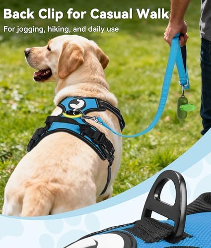 Joytale No Pull Dog Harness Medium Sized Dog, Front Clip, Sky Blue - Image 4