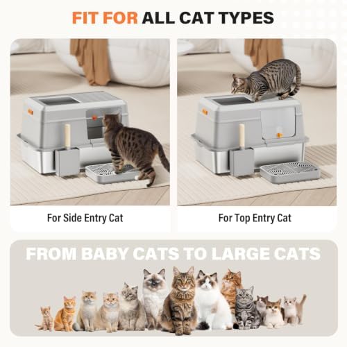 Removable Stainless Steel Cat Litter Box - Image 7