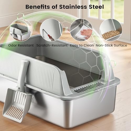 Stainless Steel Sifting Litter Box - Image 5