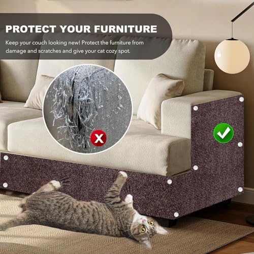 Self-Adhesive Cat Scratching Mat, Couch Protector from Cat Claws - Image 2
