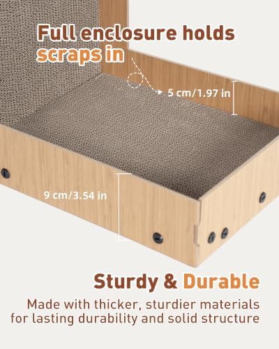 26.8" Cat Scratcher, L-Shaped Scratch Pad - Image 4