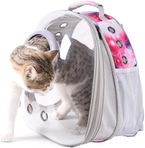 Cat Carrier Backpack Galaxy Front Expandable Large Cat Backpack Bubble - Image 6