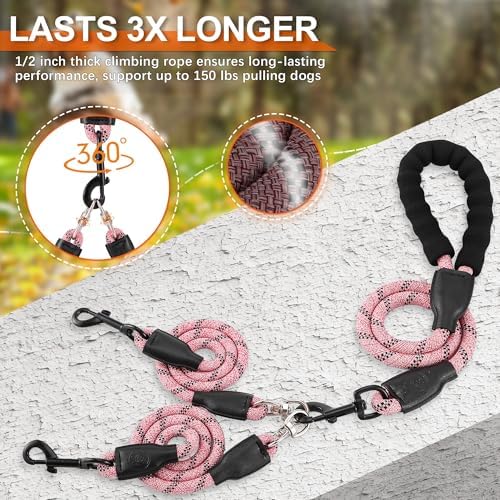 Double Dog Leash for Two Dogs - Image 2