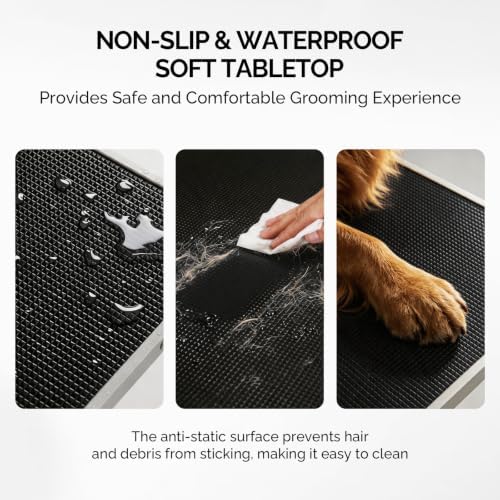 VINGLI Dog Grooming Table, 32“ Adjustable Pet Grooming Stand - Image 3