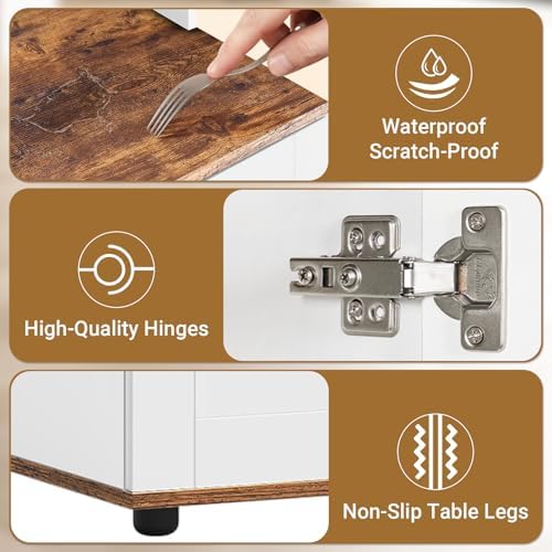 Yafylly Litter Box Enclosure for 2 Cats, Double Litter Box Enclosure - Image 6