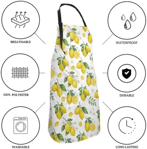 Sweetshow Cute Dog Apron with 2 Pockets and Adjustable Neck Waterproof Kitchen - Image 6