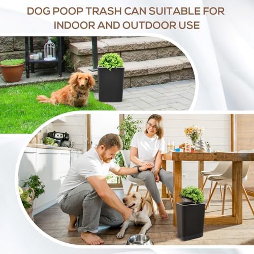 Jingmore Dog Poop Trash Can Outside 2.64 Gal/10 L - Image 5