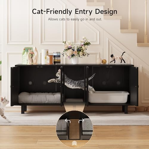 ONBRILL 59 Inches Cat Litter Box Enclosure - Image 4