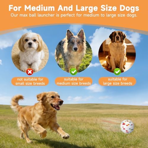 Automatic Dog Ball Launcher, 6 ETPU Balls, Adjustable Distance - Image 4