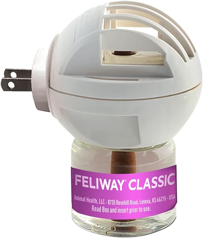 FELIWAY Classic Cat Calming Pheromone Diffuser: 1 Diffuser Kit & 3 Refills