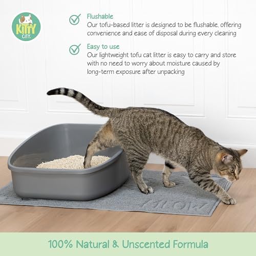 Kitty City pH Detecting Tofu Cat Litter, 100% Natural Plant-Based Formula - Image 5