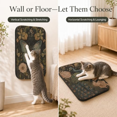 2 Pack Cat Wall Scratcher, Art Cat Scratching Board - Image 5
