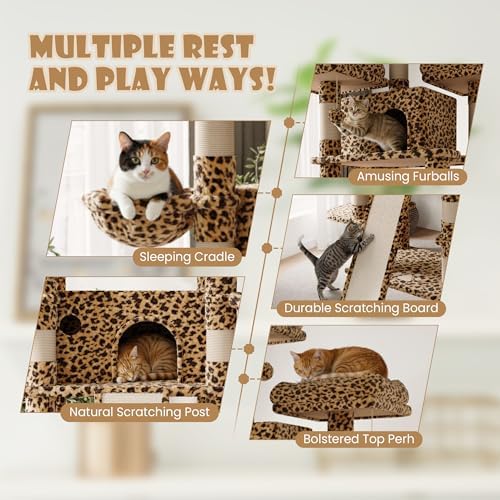 SHA CERLIN 81 Inches Extra Large Cat Tree - Image 5