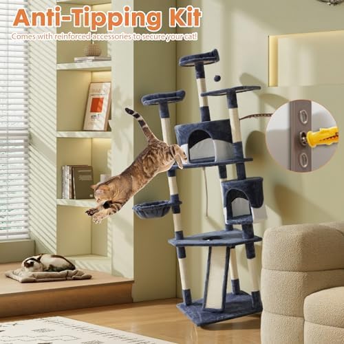 DUMOS Tall 79in Cat Tree Tower - Image 6